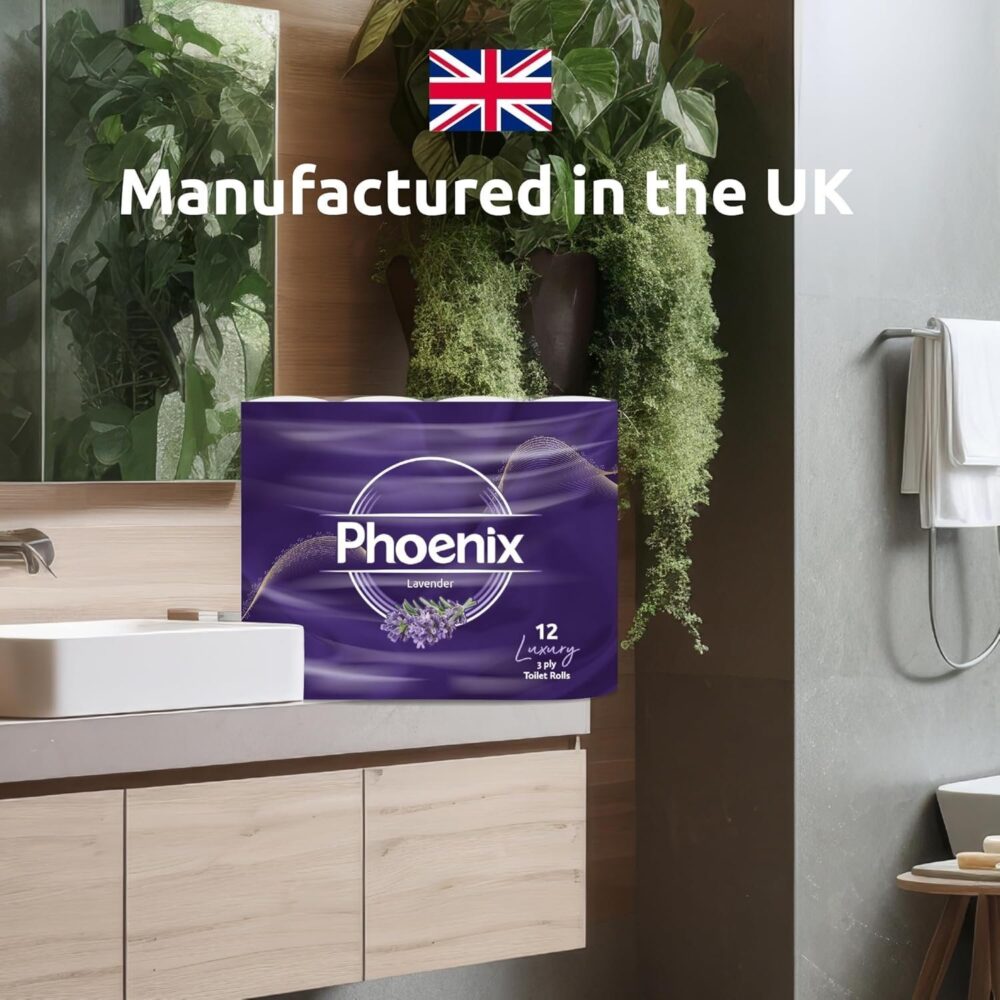 60 Phoenix Soft Supreme Luxury Toilet Rolls Bulk Buy - Quilted White 3 Ply Toilet Paper - Pack of 60 Toilet Tissue - Image 3
