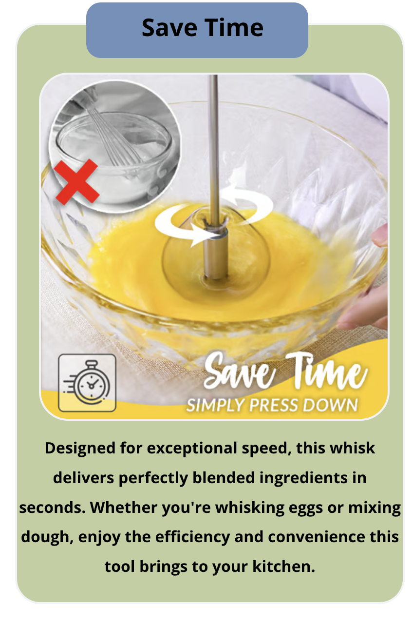 Manual❣️Stainless Steel Hand Egg Beater